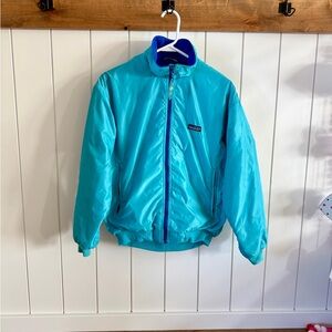 Vintage 1990’s Patagonia USA Capiline Fleece Lined Blue Jacket 12
